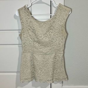 Beige Forever 21 contemporary tank top